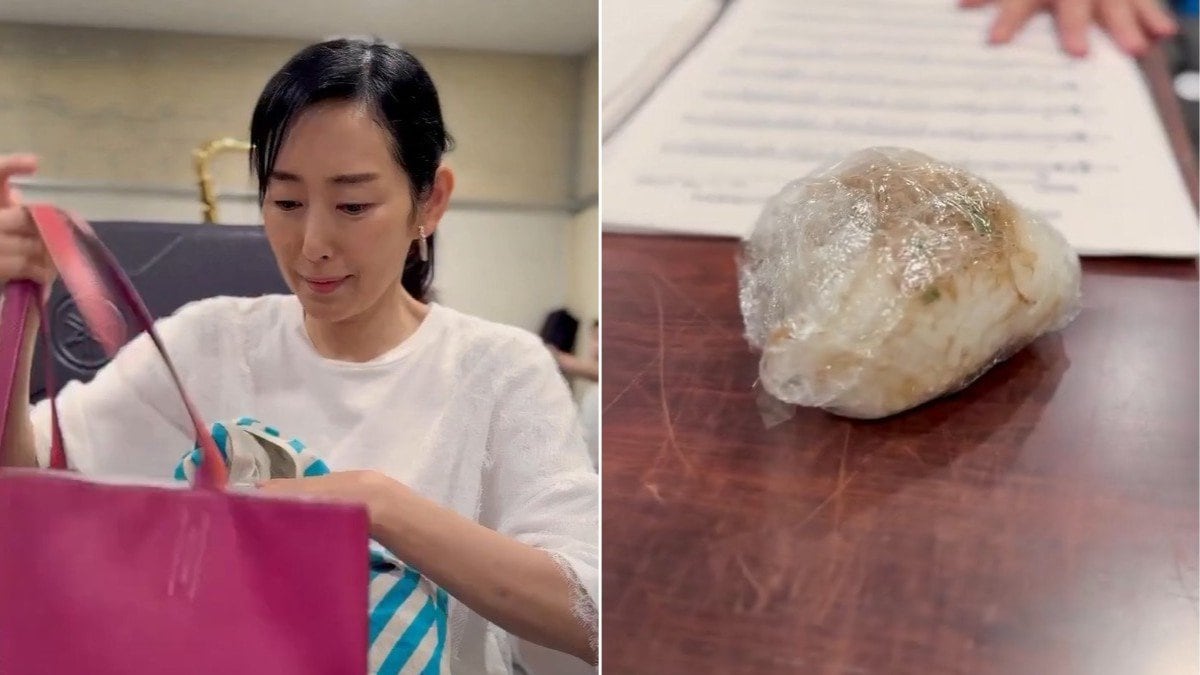 【 木村多江 】「おむすびはちょっと潰れてて」舞台稽古初日の一コマ 来月3日開幕に向け「稽古も佳境に」 フォロワー「パワーストーンか」