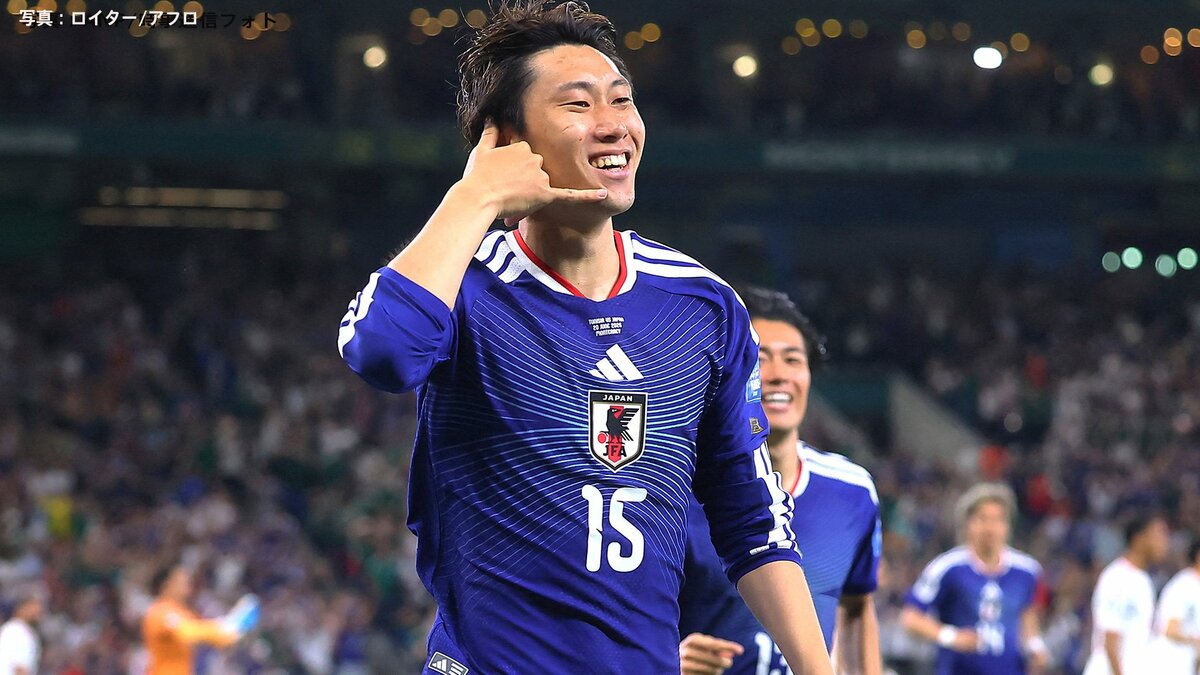 森保ジャパン先制、前半4分に鎌田大地の2試合連続ゴール、今大会初勝利へ視界良好！日本1－0チュニジア【北中米W杯】