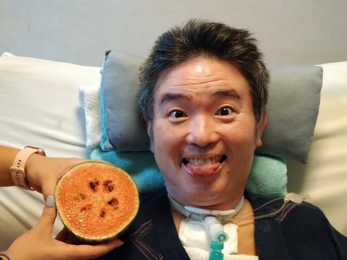 【 ALS闘病 】声優・津久井教生さん 旬のスイカを楽しむ 「シャキシャキの感触を楽しみました〜」「食べたい気持ちが膨らみます」 【ニャンちゅう】