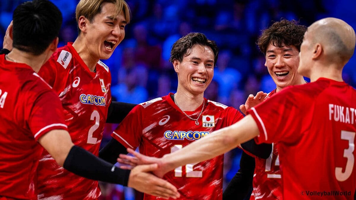 バレー男子日本代表が無傷の5連勝!髙橋藍が最多22得点 記録的酷暑で“特別ルール”のフランスR初戦、セルビアに3-1勝利【ネーションズリーグ】