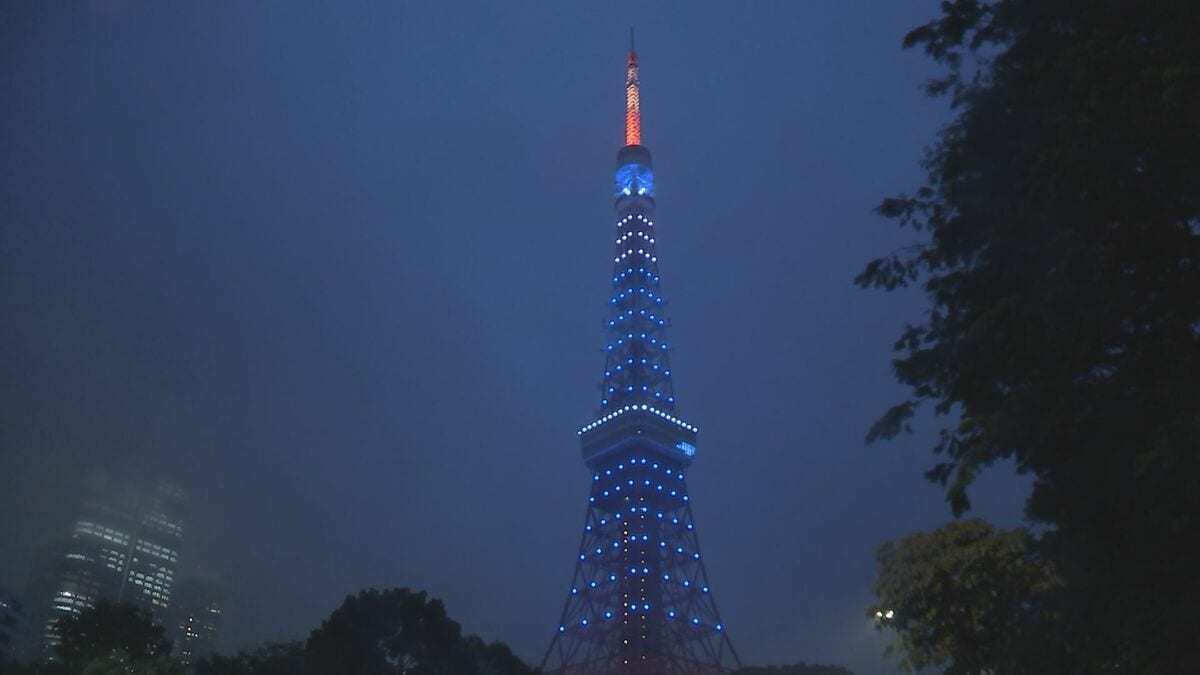 東京タワーも「サムライ・ブルー」に！スウェーデン戦は日本時間あす午前8時キックオフ