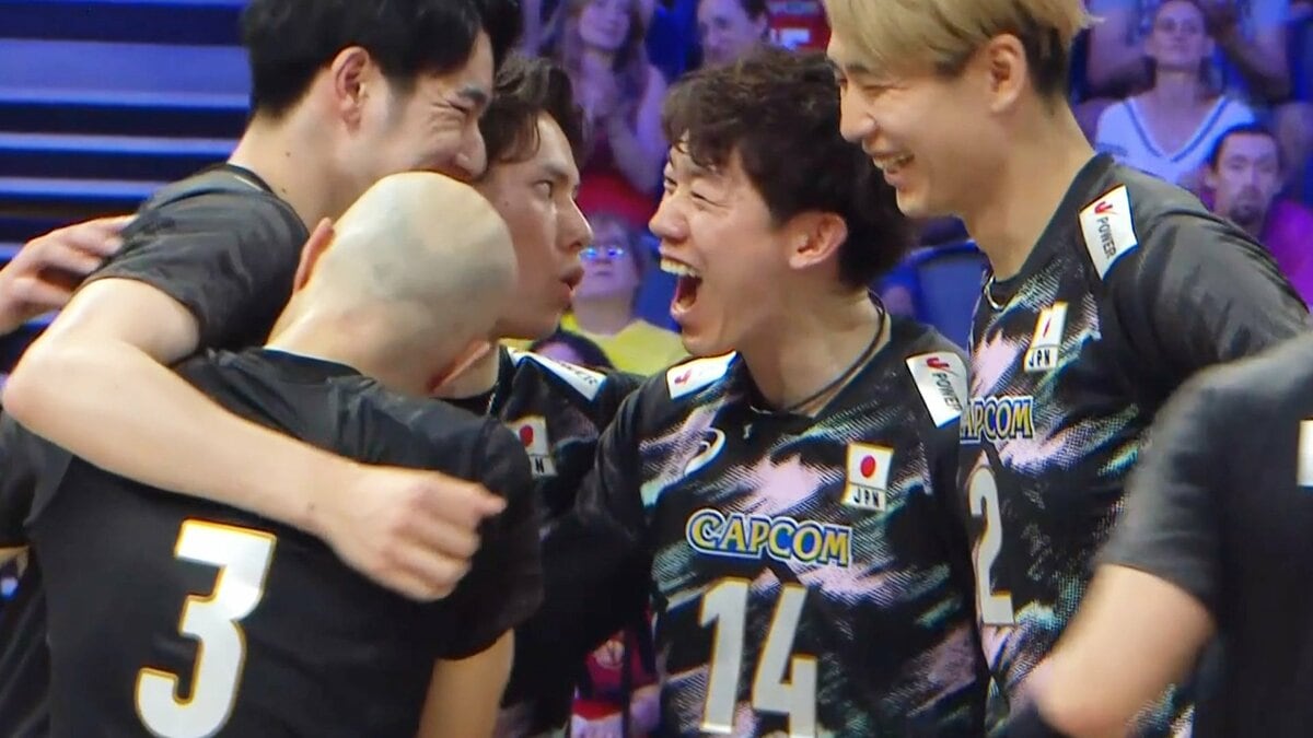 バレー男子日本代表、無傷の8連勝！五輪連覇のフランスに死闘の末、大逆転勝ち　第4Sは35ー33の激戦【ネーションズリーグ】