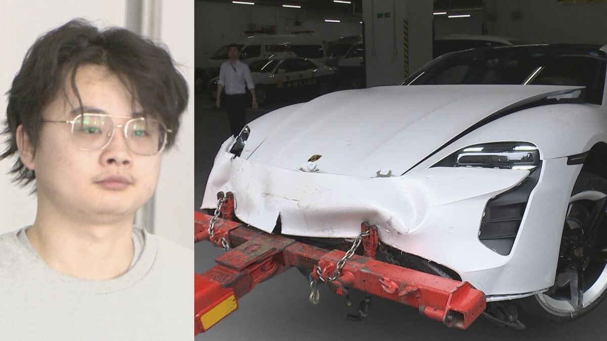 【独自】ポルシェで車2台に衝突し3人軽傷　危険運転傷害疑いで中国籍の男を送検　フィリピン国際免許所持も期限切れか　衝突直前は時速100キロ　警視庁