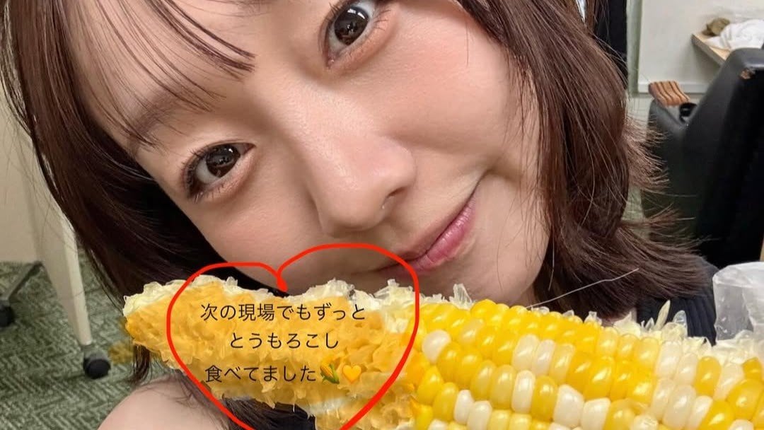 【 須田亜香里 】「試食もたくさん！」農産物を頬張ってご満悦「次の現場でもずっととうもろこし」農産物の魅力大発信