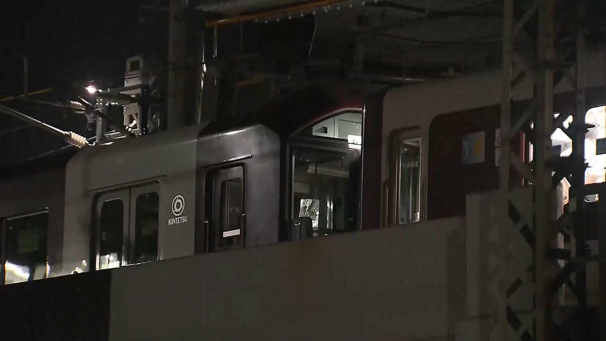 近鉄京都線 始発から全線で運転見合わせ　未明に車両の移動作業も　脱線事故の影響続く