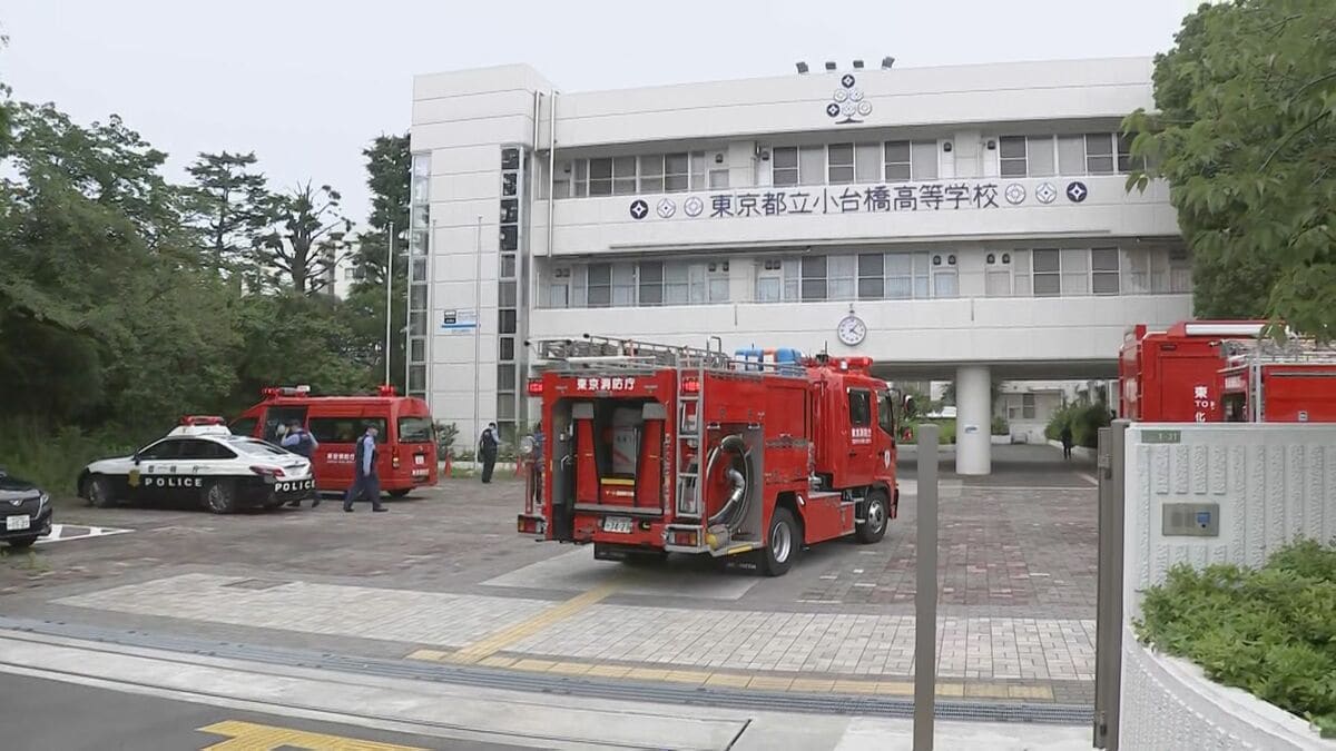 足立区の都立小台橋高校で新品の卓球台を出し準備していたら異臭…女子生徒4人が頭痛など体調不良訴え病院へ搬送 命に別状なし