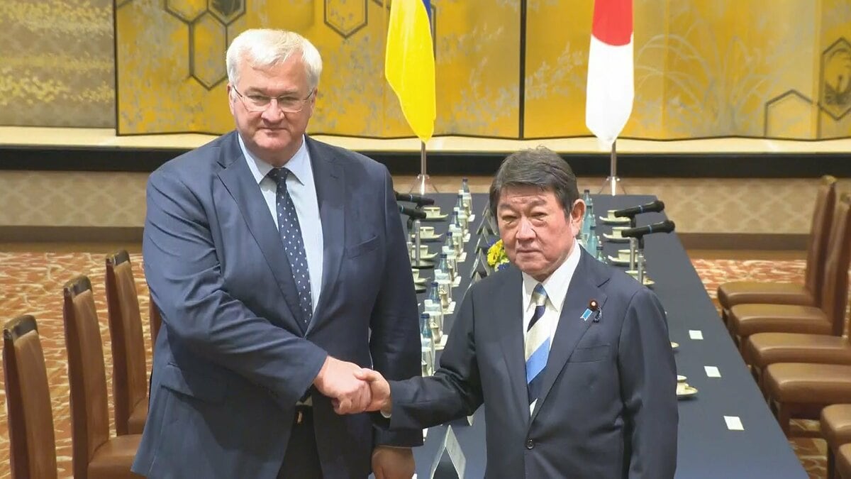茂木外務大臣がウクライナ外相と会談　支援・対ロ制裁の継続を伝達　キーウの大修道院の修復を支援へ