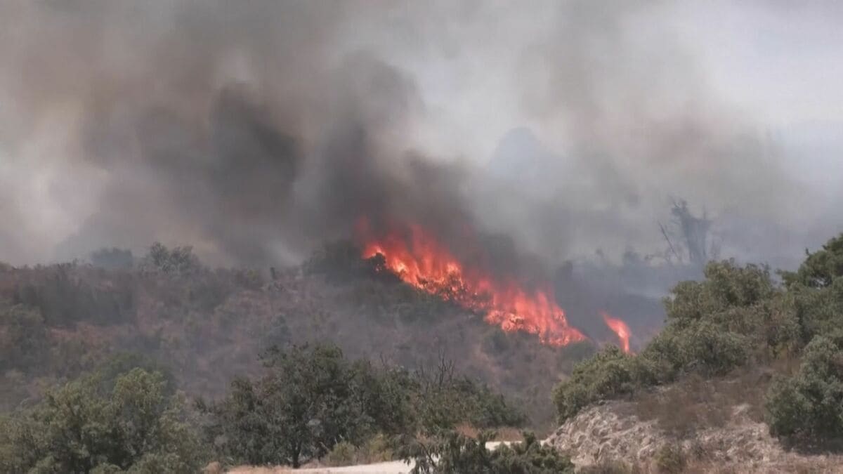 フランス南部 記録的熱波で大規模な山火事 約1万2000人超が避難 ツール・ド・フランスにも影響