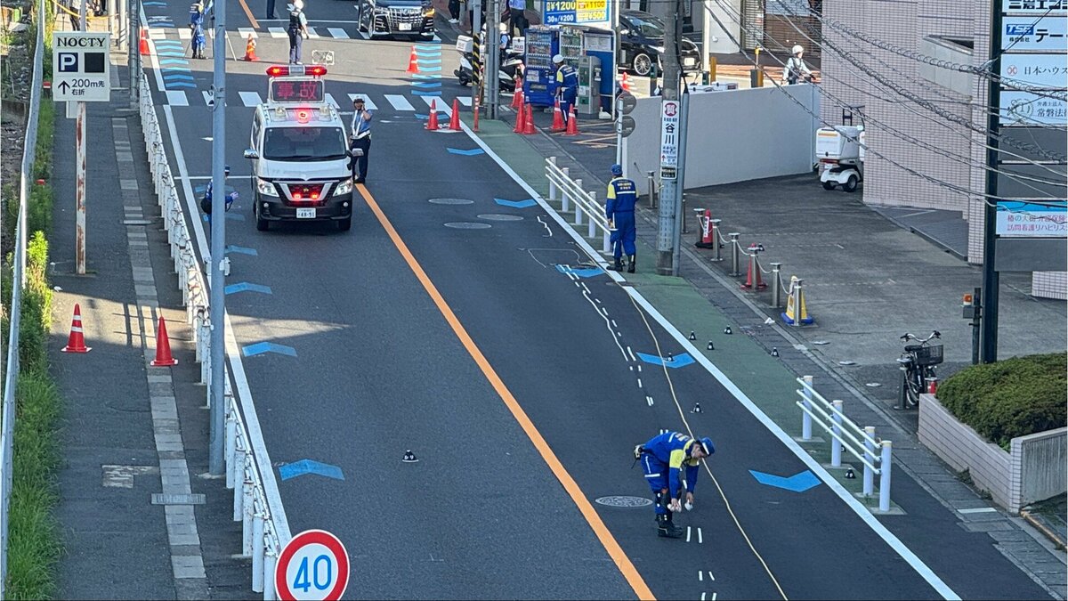 川崎市の市道で自転車に乗った男性が乗用車にひかれ死亡 乗用車は逃走中 警察はひき逃げ事件として捜査