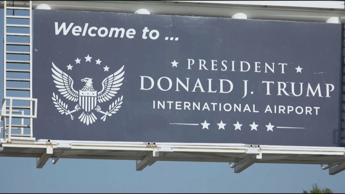 米フロリダ州に“トランプ空港”誕生 看板設置など移行作業進む