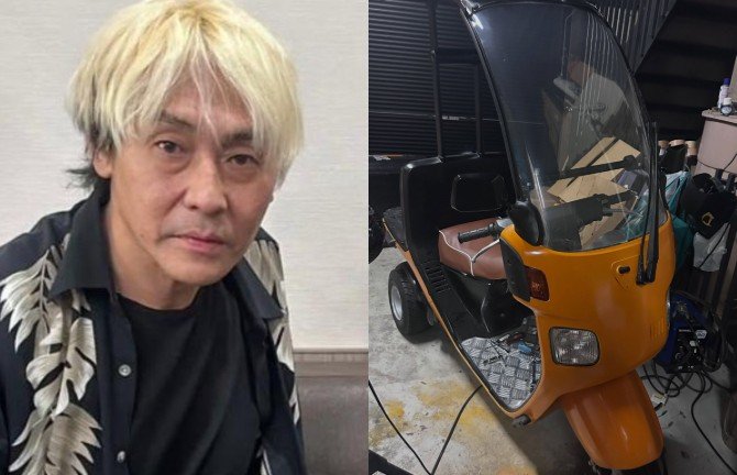 【ヒロシ】三輪バイクを自身で塗装「走りだせ!走りだせ!」のつぶやきに嵐のファンが反応「きゃ~~ 嵐の"Happiness"だぁ~~」