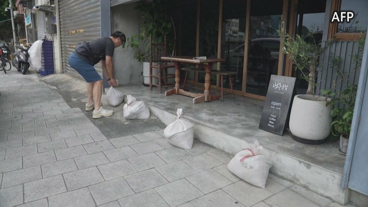 台風9号の影響で厳重警戒 台湾では36人けが 約9000人が避難