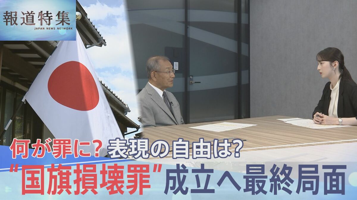 「処罰の範囲」曖昧なまま…何が罪に?“国旗損壊罪”成立へ最終局面【報道特集】