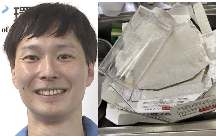 【 ごみ清掃芸人 】ピザの空き箱の活用法「シンクの底にピザ箱を置いて、お皿洗いするといいですよ！」【マシンガンズ滝沢】