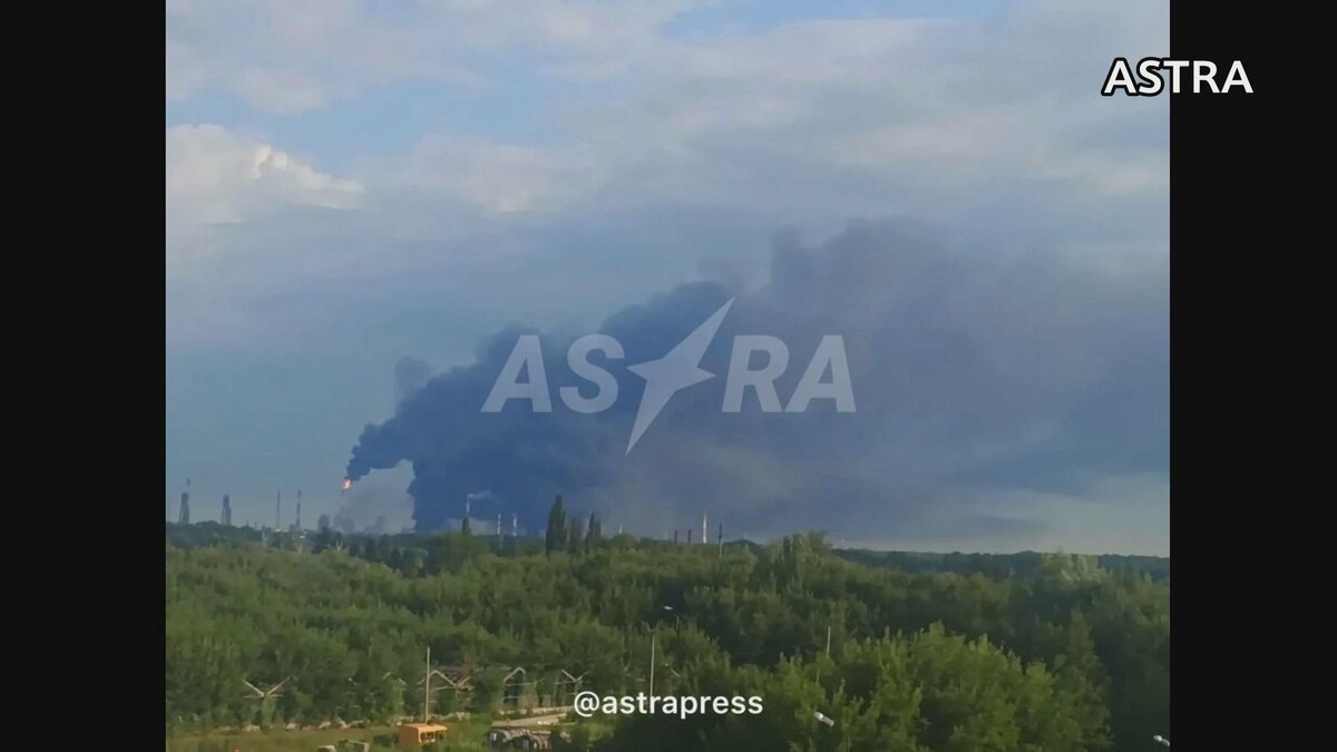 石油関連施設への攻勢強めるウクライナ軍 ドローン攻撃でロシア中部の石油化学コンビナートが稼働停止