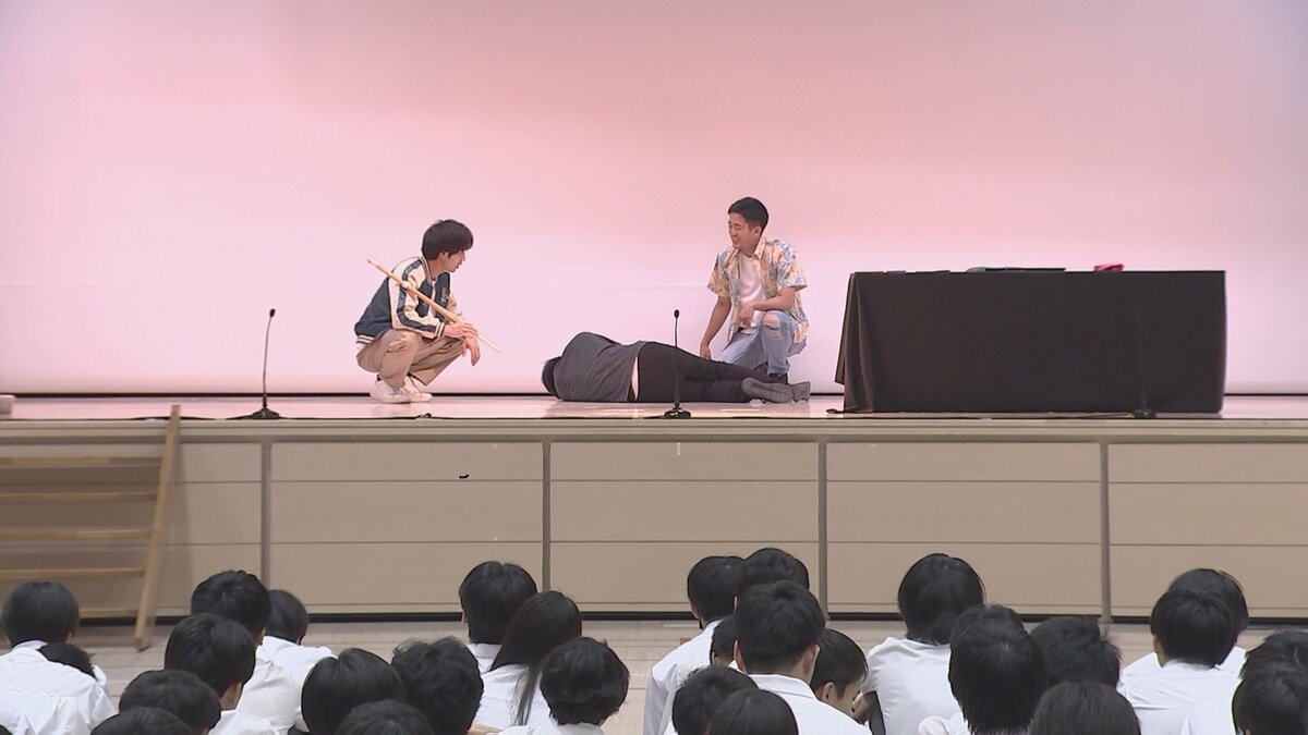 夏休み前の高校生に…闇バイトに加担しないよう劇で注意呼びかけ 警視庁練馬署