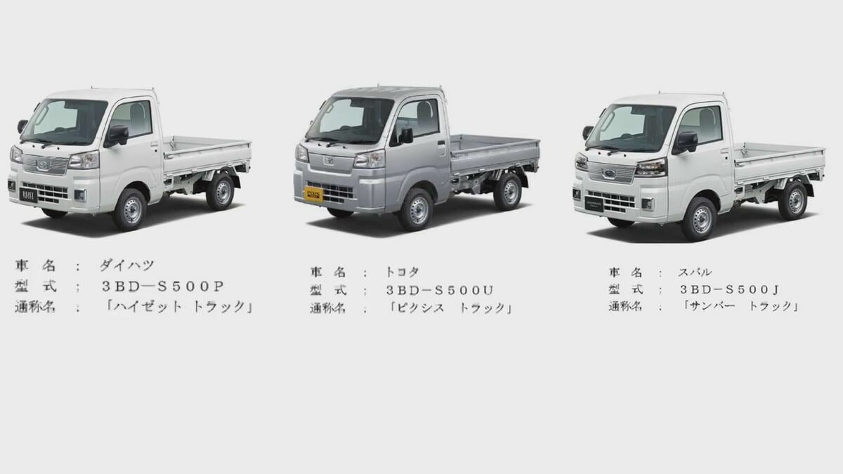 ダイハツ 軽トラック3車種 約30万台リコール