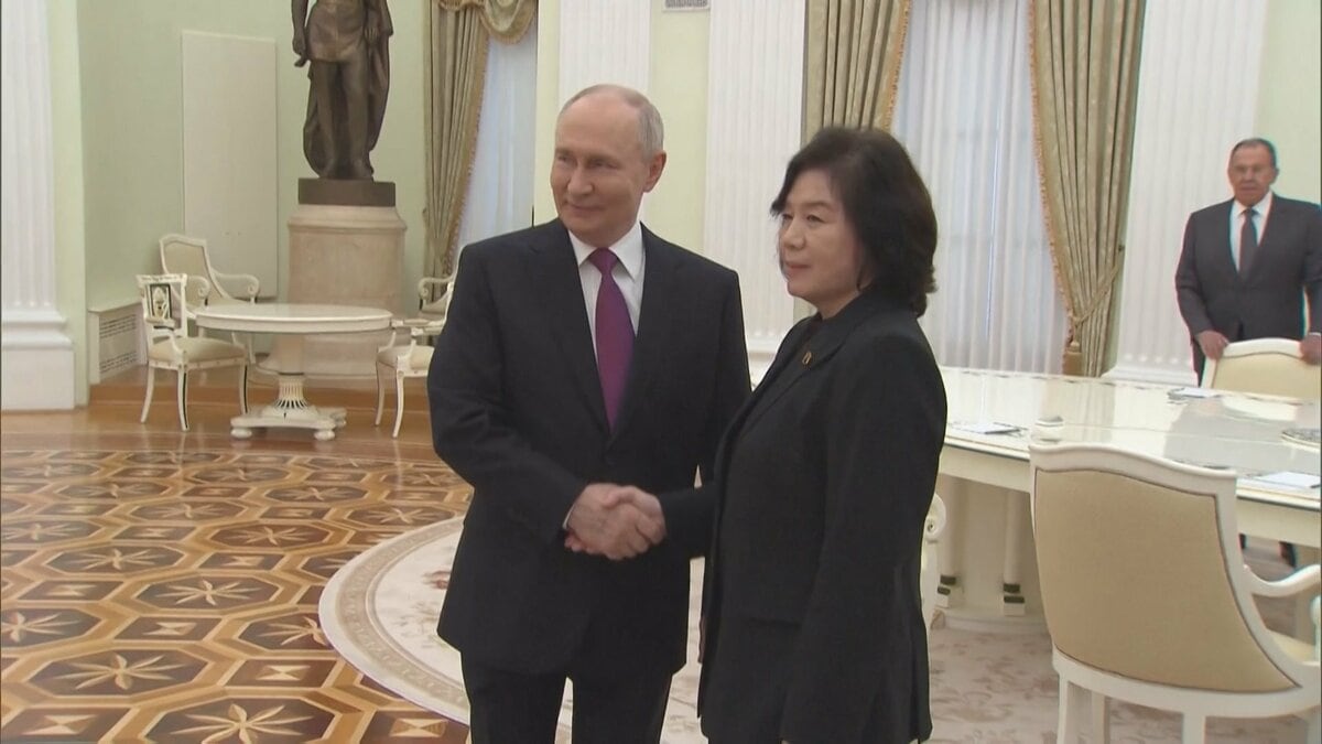 「両国の関係はあらゆる分野で発展している」プーチン大統領が北朝鮮の崔善姫外相と会談