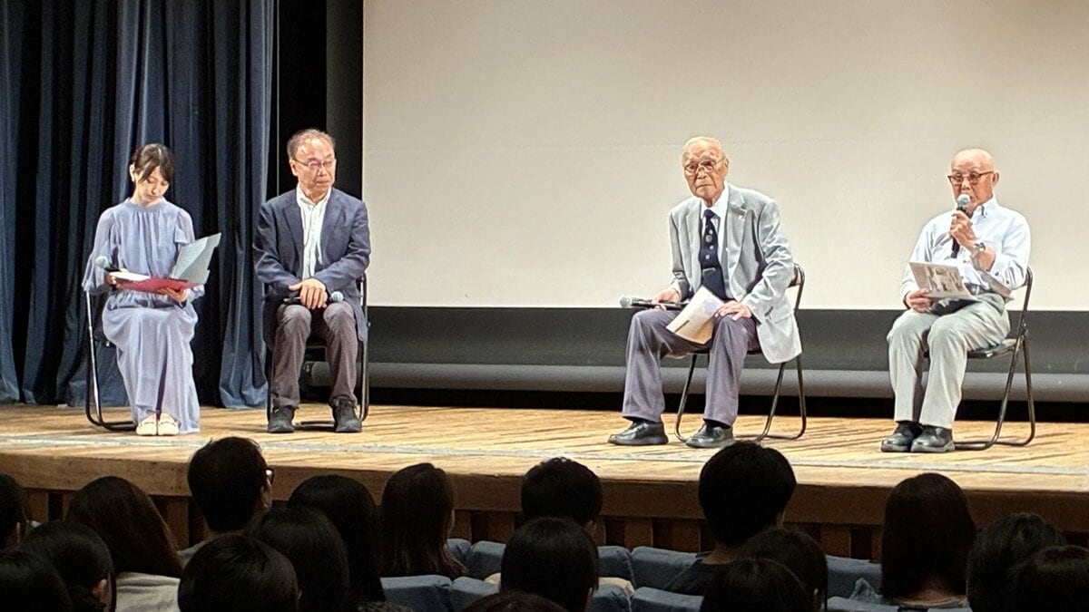「玉音放送を聞いたときは?」101歳のシベリア抑留体験者と98歳の元少年飛行兵が若者の質問に答え訴えた言葉 TBS DOCS舞台『パイロット』学生向け上映会