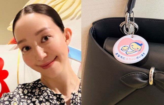 【 松島花 】マタニティマークを付け安産祈願へ 「これからもお腹の子と一緒にたくさん笑って 穏やかに過ごしていきたいと思います」