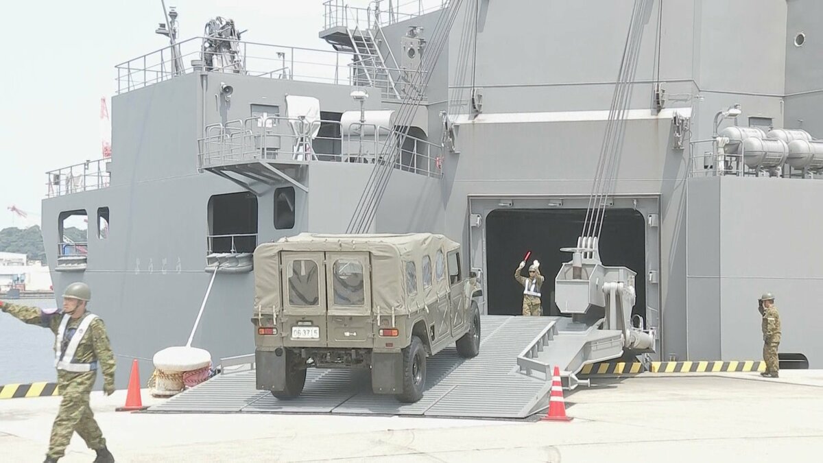 南海トラフ想定の「自衛隊統合防災訓練」を実施 海上輸送群の艦艇が初参加、熱中症リスクを念頭の訓練も