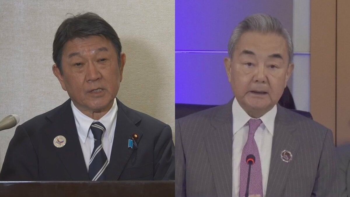 【速報】茂木外務大臣が中国・王毅外相とフィリピンで短時間話す 日中外相の接触は高市総理の台湾有事発言以降初めて