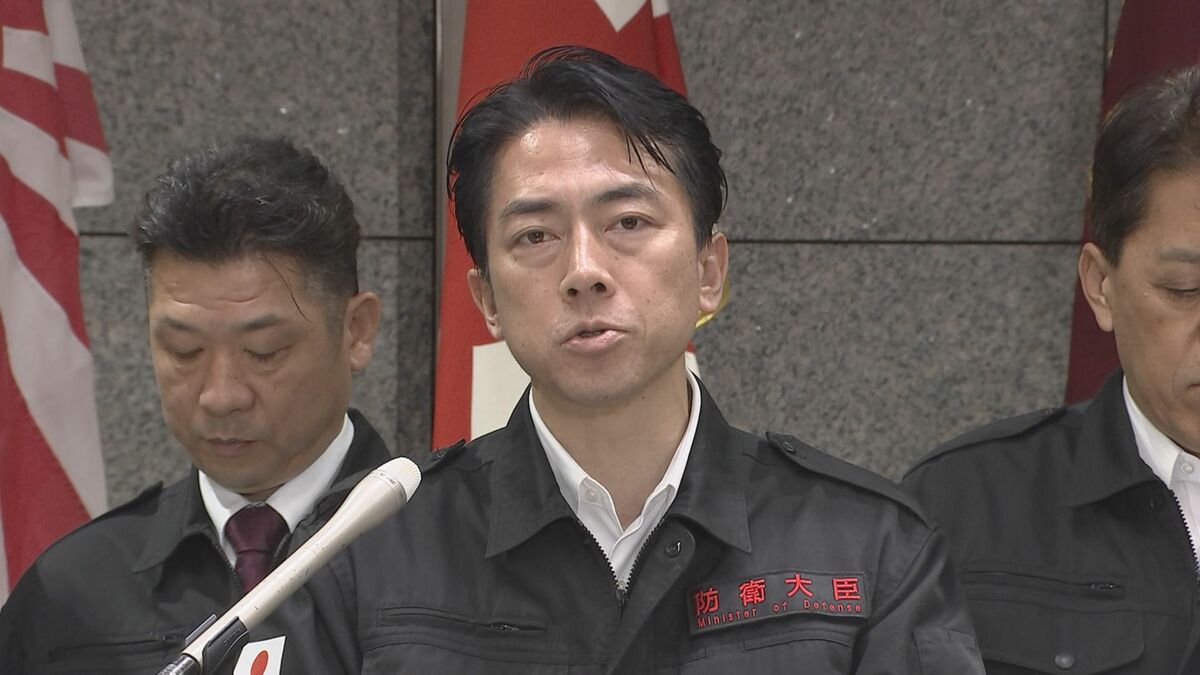 小泉防衛大臣「水の確保は命を守るため極めて重要」 3日は50か所で給水支援 自衛隊輸送艦では入浴・洗濯・充電支援も