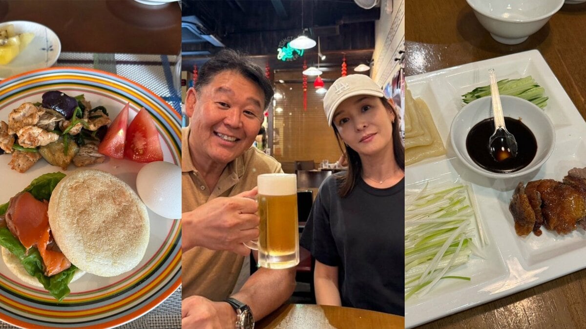 【 花田虎上 】 娘たちのゴルフ試合で三島へ 酸辣湯麺や北京ダック堪能「美味しかったです」 妻とビールで乾杯&自宅の豪華朝食も公開