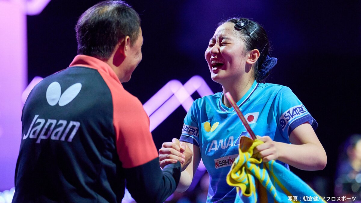 張本美和、0-2から大逆転で準々決勝進出!「我慢すればチャンスあると思っていた」松島輝空らもベスト8入り【卓球・WTT横浜】