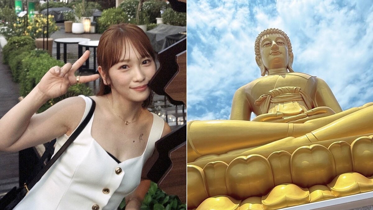 【 川栄李奈 】黄金のブッダに「パワーをもらったよ」 タイ旅行でアジアティーク堪能「ハピローしてきた」