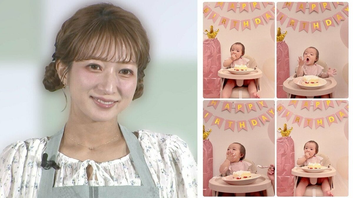 【 辻希美 】第5子・夢空ちゃんが1歳に「あの出産から1年……本当に早すぎます」 手や口元がクリームだらけでケーキ頬張る姿も