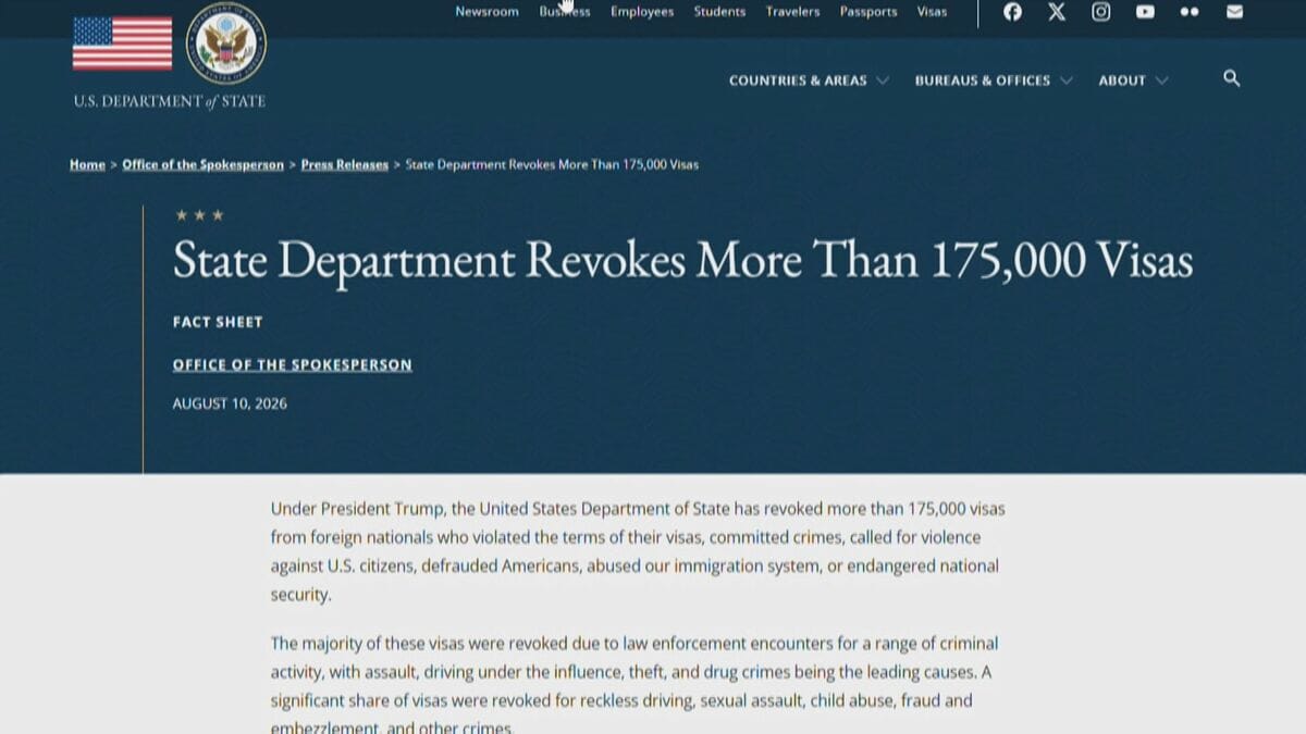 トランプ政権「安全を脅かす外国人を特定」ビザ取り消し17万件超に