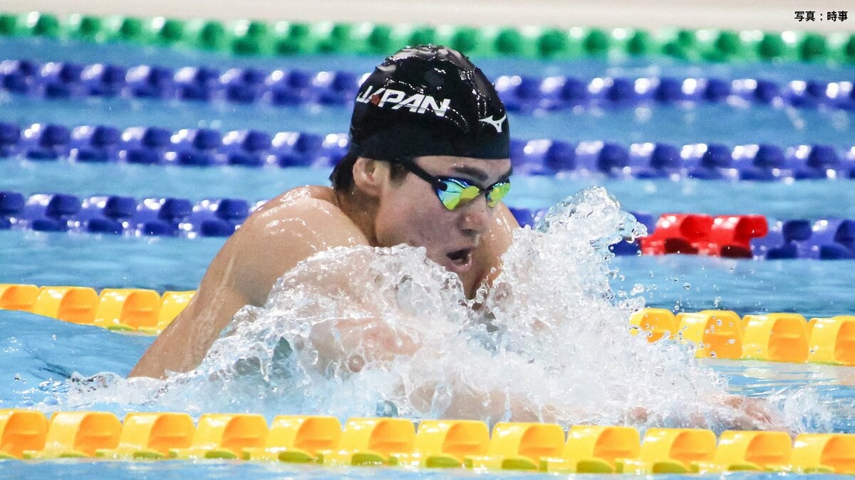 松下知之が金メダル ! 400個メドレーで日本勢メダル第1号 大会新記録の4分06秒75「良い泳ぎができた」【競泳・パンパシ】