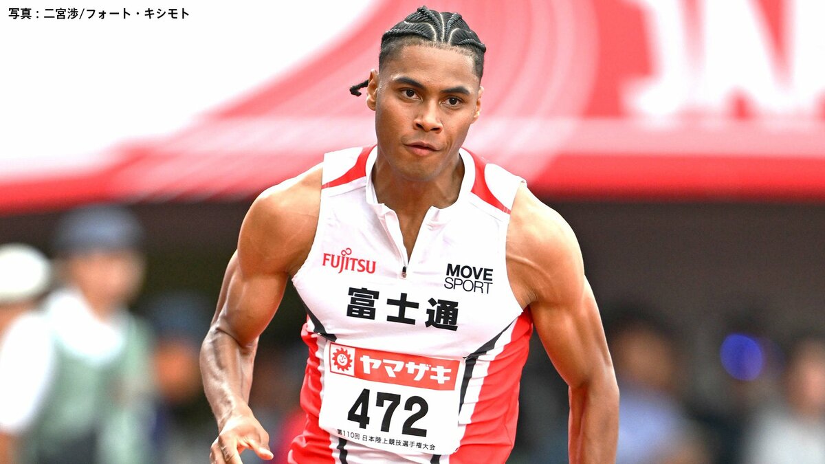 中島佑気ジョセフ 専門外の男子200m予選で追い風参考ながら20秒72と自己ベスト越え「スピード自体は上がっている」【ANG福井】