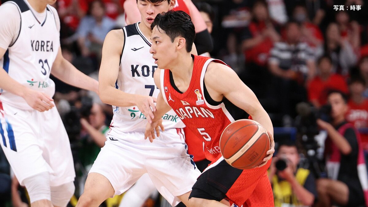 司令塔・河村勇輝がチームトップ24得点の大活躍、八村塁欠場も日本が韓国に圧勝【男子バスケ国際試合】