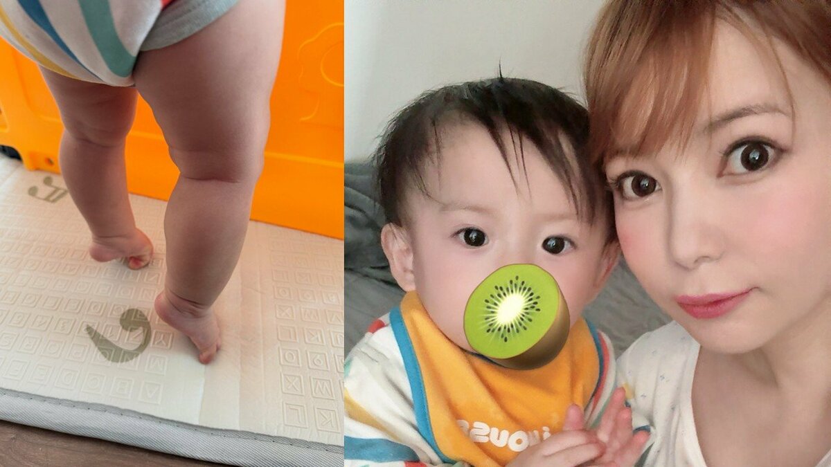 【 中川翔子 】「今日も二歩歩いた弟くん!幻じゃなかったみたいです」2日続けて双子の弟くんの成長を報告 自身のストレス発散法は「回転寿司だいすき」