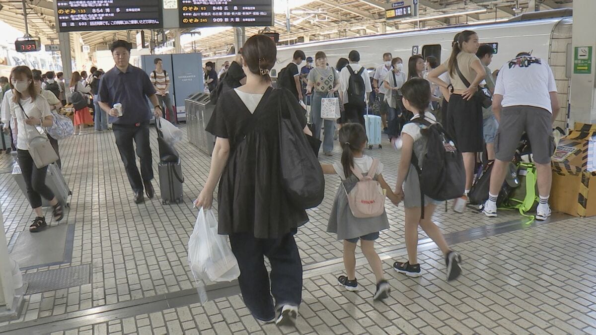 お盆期間の東海道新幹線は2年連続で利用過去最多 東北方面も新幹線は好調 インバウンドなど観光需要全体が強く影響か