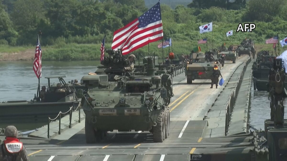 米韓合同軍事演習の規模縮小し早期終了へ 韓国軍合同参謀本部