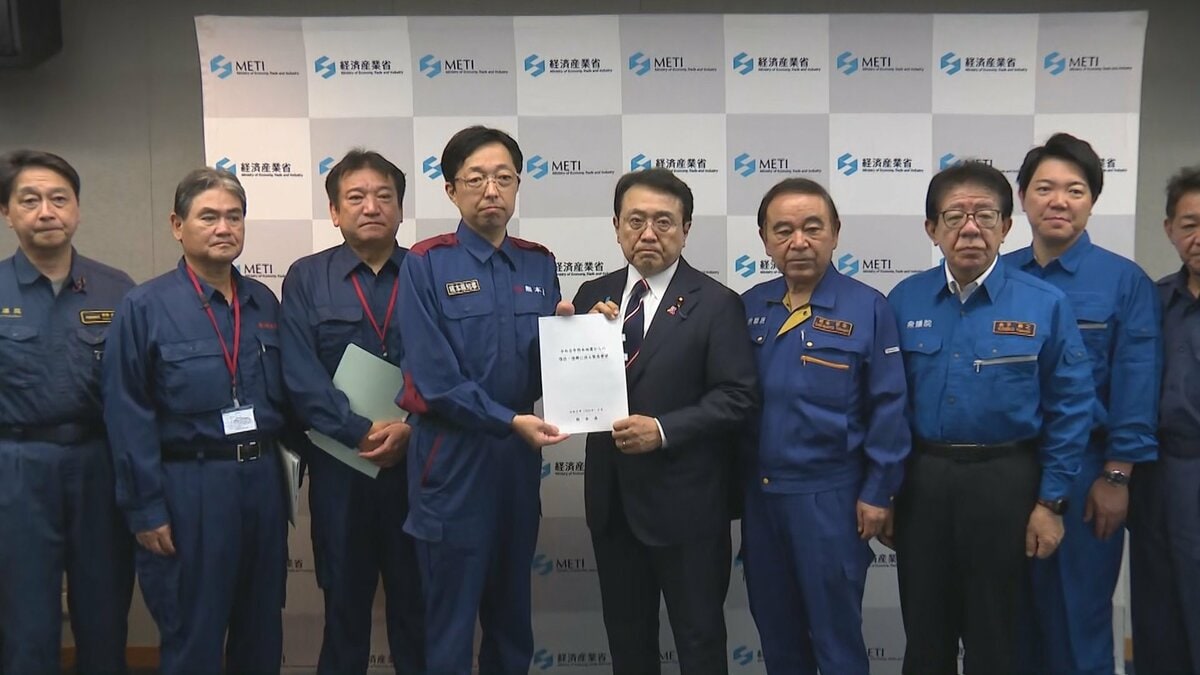 熊本県知事が赤沢経産大臣に要望書を提出　被災した事業者の復興に向けた支援を要請