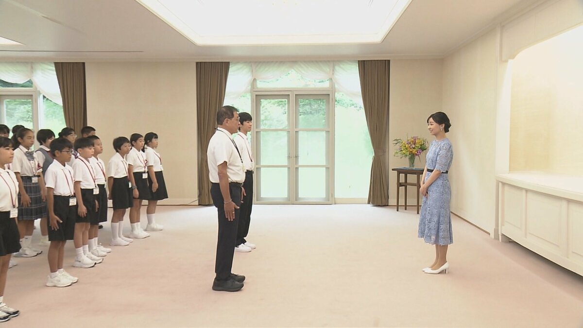 佳子さま　沖縄豆記者と懇談　琉球舞踊を習った話も