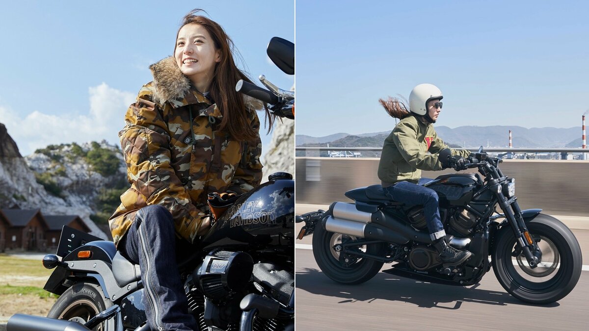 【 宮原華音 】「バイクの日」にハーレーショット多数投稿〝いつかカッコよく乗り回すのが夢〟フォロワー絶賛「もうすでにカッコイイ」