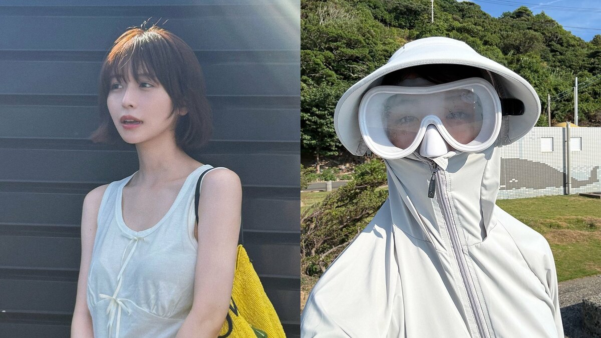 【 長濱ねる 】 「なつ、しふく」私服コーデを一挙公開 爽やかノースリーブから海満喫のシュノーケリング姿や日焼け対策ショットも