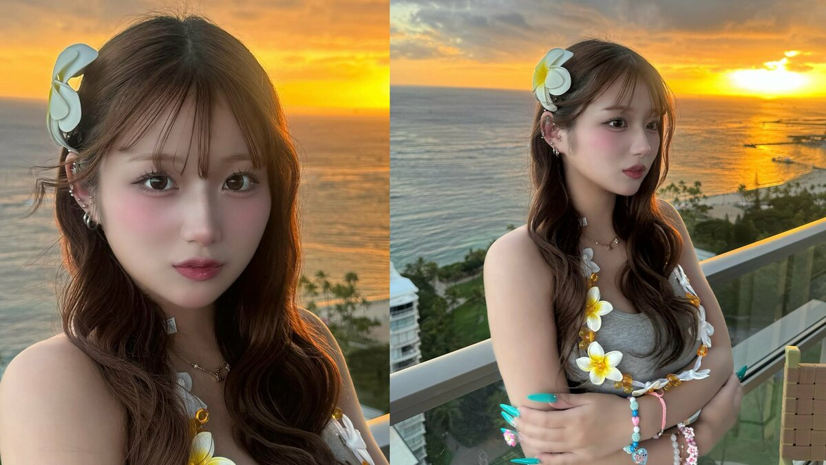 【 辻希美・長女 】希空 ハワイ滞在の最新ショット公開「夕日が綺麗すぎて」 プルメリア飾った夕景ショットやハワイのスタバ&スイーツ満喫