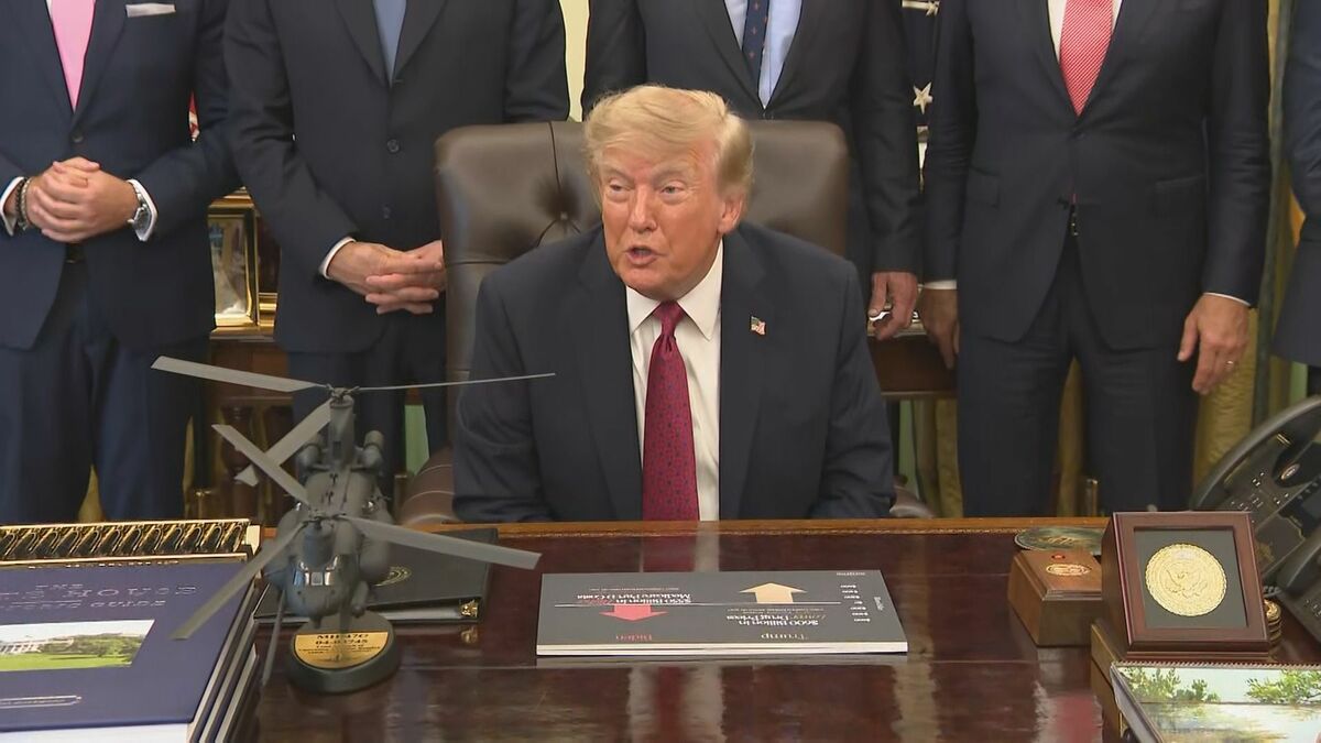 フォークランド諸島の英主権に反対の可能性を示唆 トランプ大統領 国防費の増額要求をめぐる圧力か