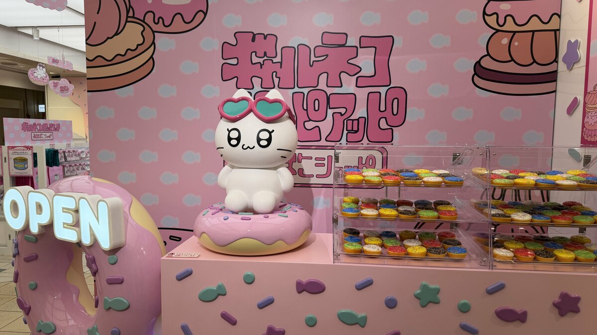 【今話題】ギャルに憧れるネコ「ギャルネコ」のポップアップ開催 開店3時間前に並ぶファンも