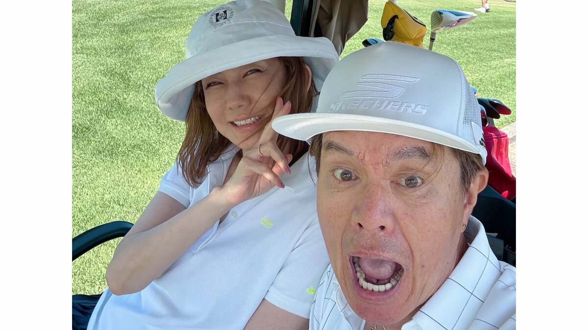 【 松本伊代 】ヒロミとの仲良し2ショットを公開 「#ゴルフはできた」「#一緒にできるスポーツ」