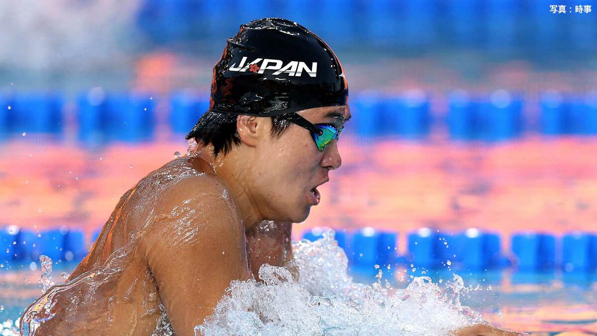 松下知之、男子200個メドレーで優勝!1分55秒51の自己ベスト 日本新の400個メドレーと合わせ2種目制覇【競泳・インカレ】