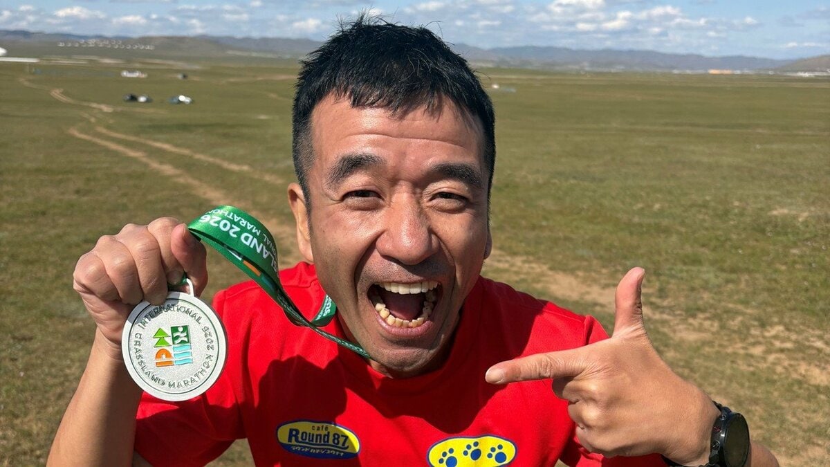 【 猫ひろし(49) 】モンゴルの大草原ハーフマラソンで7位「こんちくしょう!年齢にも自分にも負けてしまった!」 打ち上げは羊肉とウォッカ「記録より記憶に残る大会!」