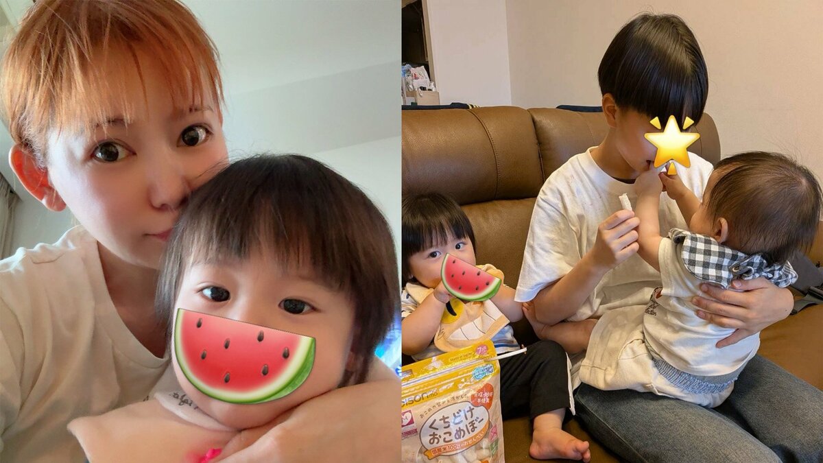 【 中川翔子 】 もうすぐ1歳の双子&親戚ショット公開「双子のおかげで親戚との仲が深まりました」 スプーン食べ挑戦やボクシンググローブ姿に「かわゆす」の声