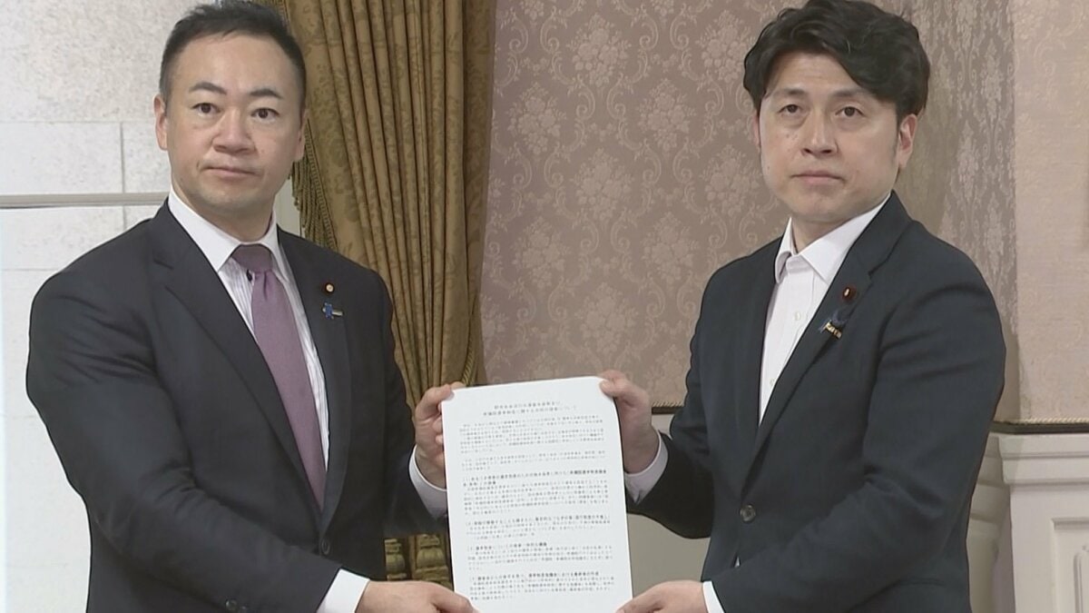 衆院選挙制度めぐり野党4会派が“野党案”申し入れ 自民・鈴木座長「与野党でかなり幅がある」